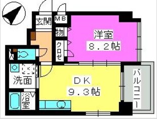 コンフォール博多駅南の物件間取画像